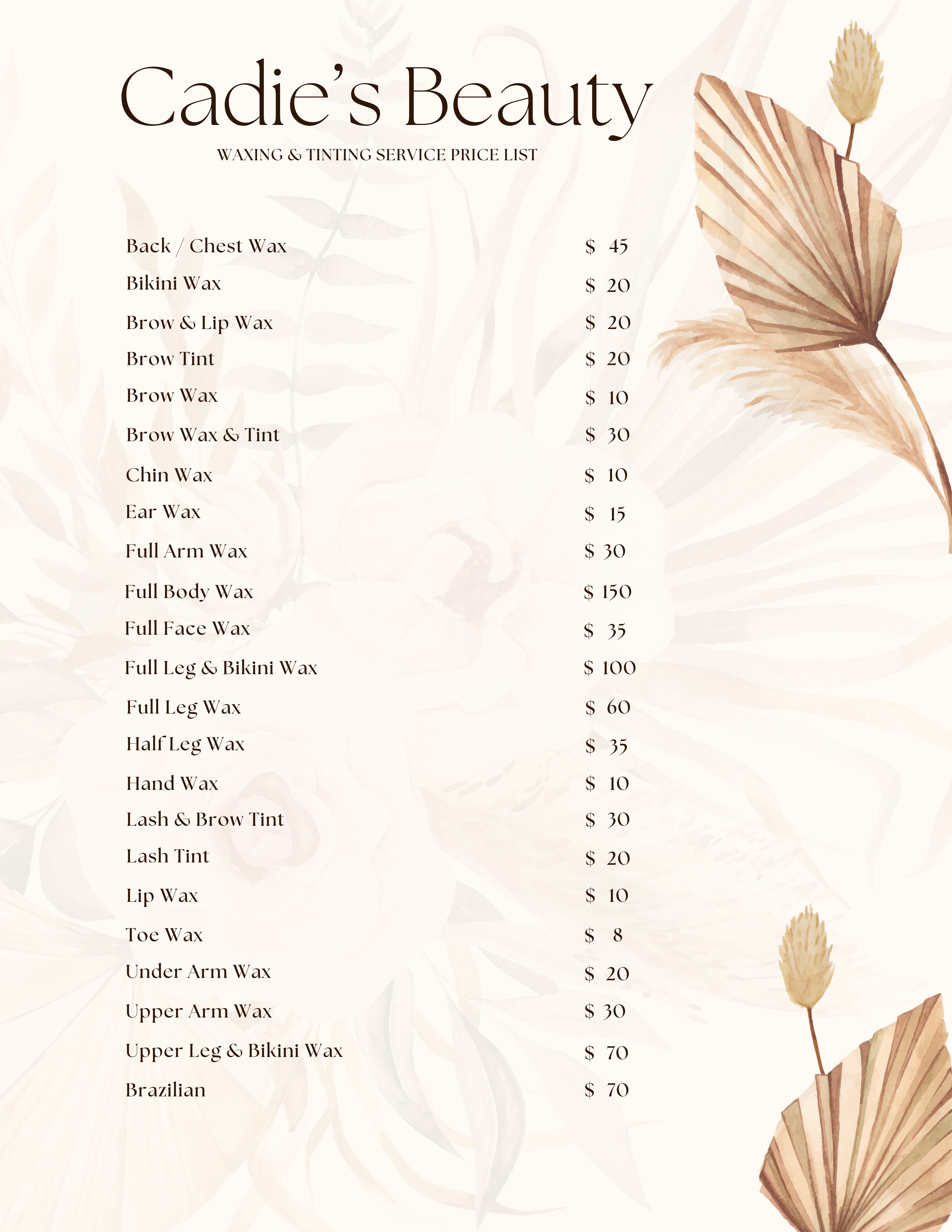 Wax Service